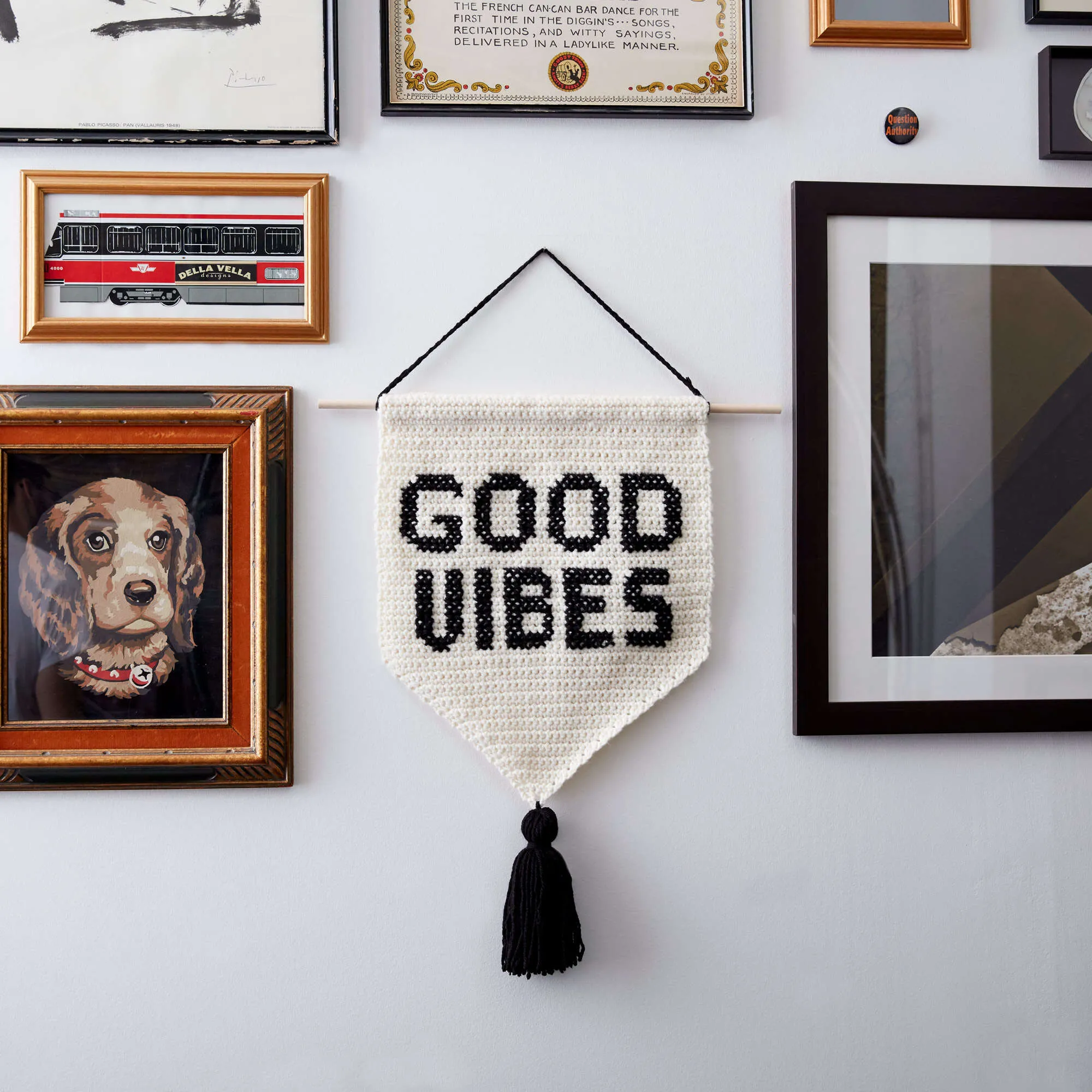 Bernat Good Vibes Crochet Banner