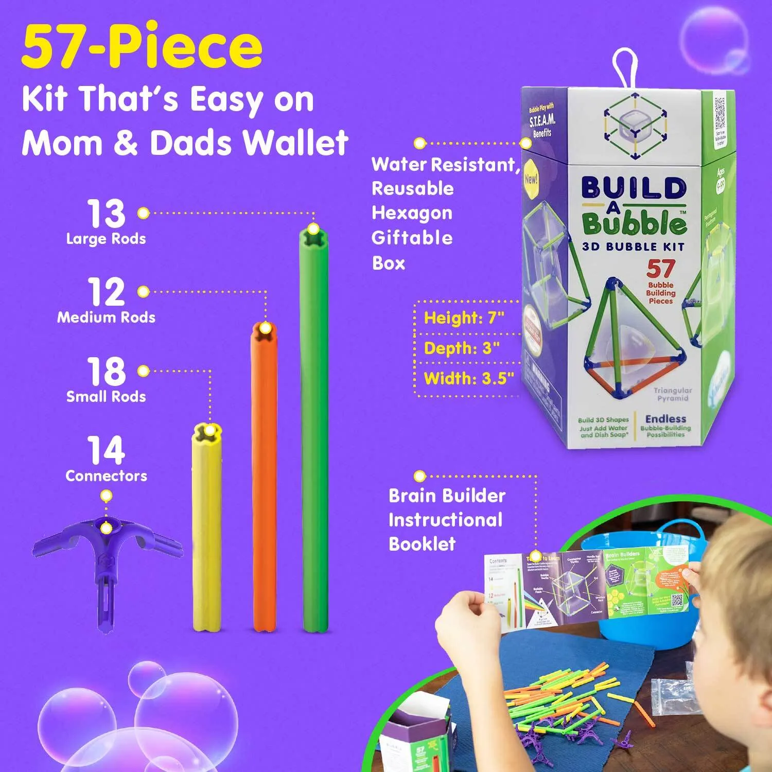 Build A Bubble 3D Bubble Kit