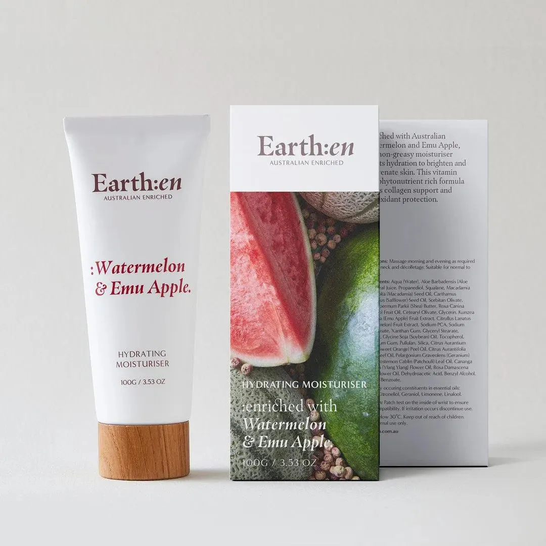 Earth:en Hydrating moisturiser, Watermelon & Emu Apple