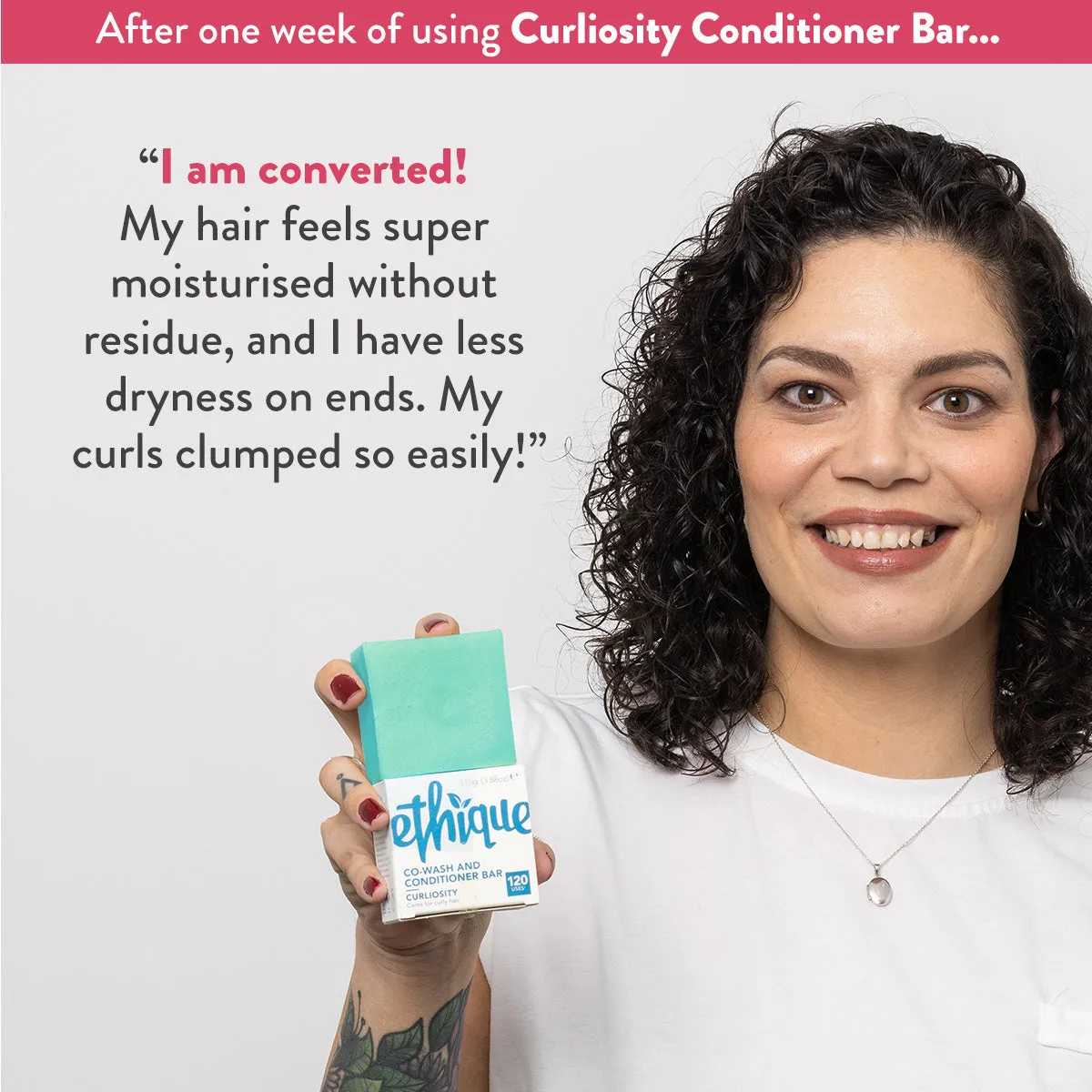 Moisturizing Conditioner Bar for Curly and Coily Hair: Curliosity™