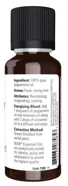 Now Foods Peppermint Oil 1 oz EssOil