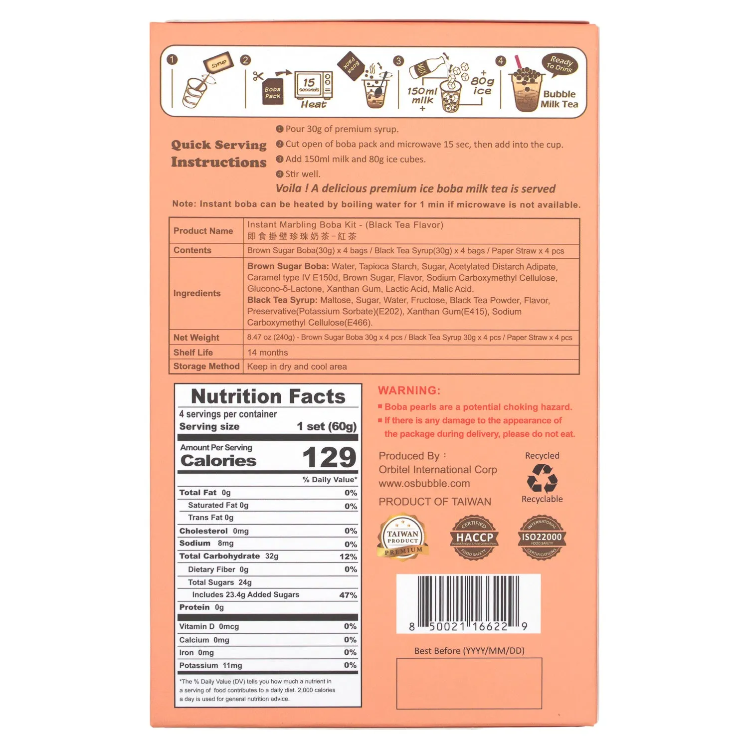 O's Bubble Instant Boba Kit