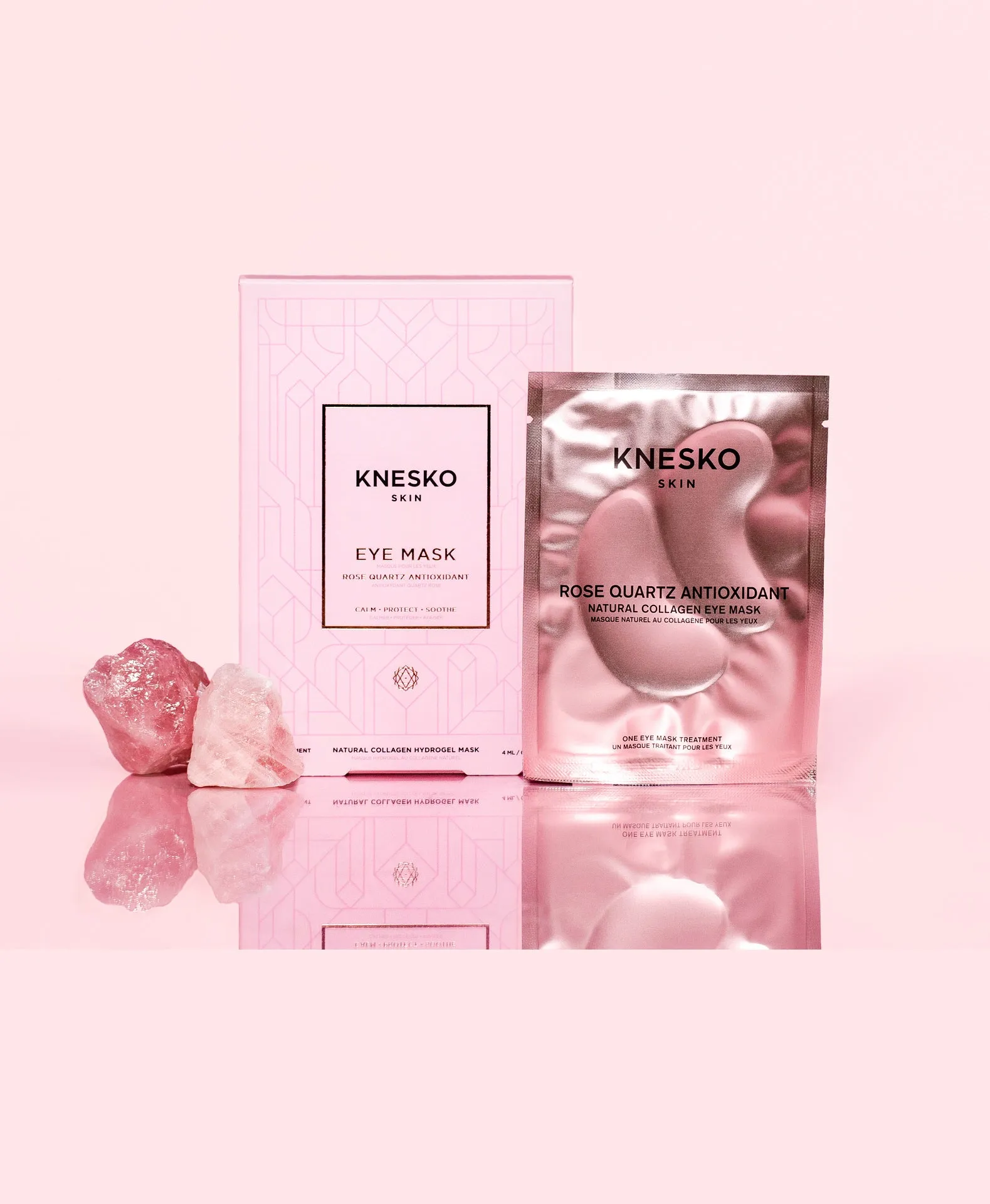 Rose Quartz Antioxidant Collagen Eye Mask