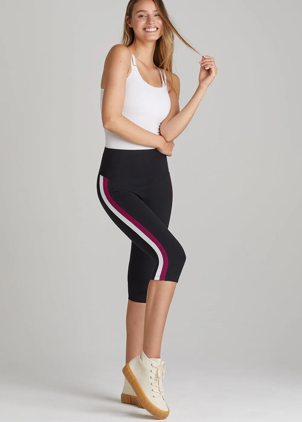 Talia Cropped Capri Shaping Legging - Cotton Stretch