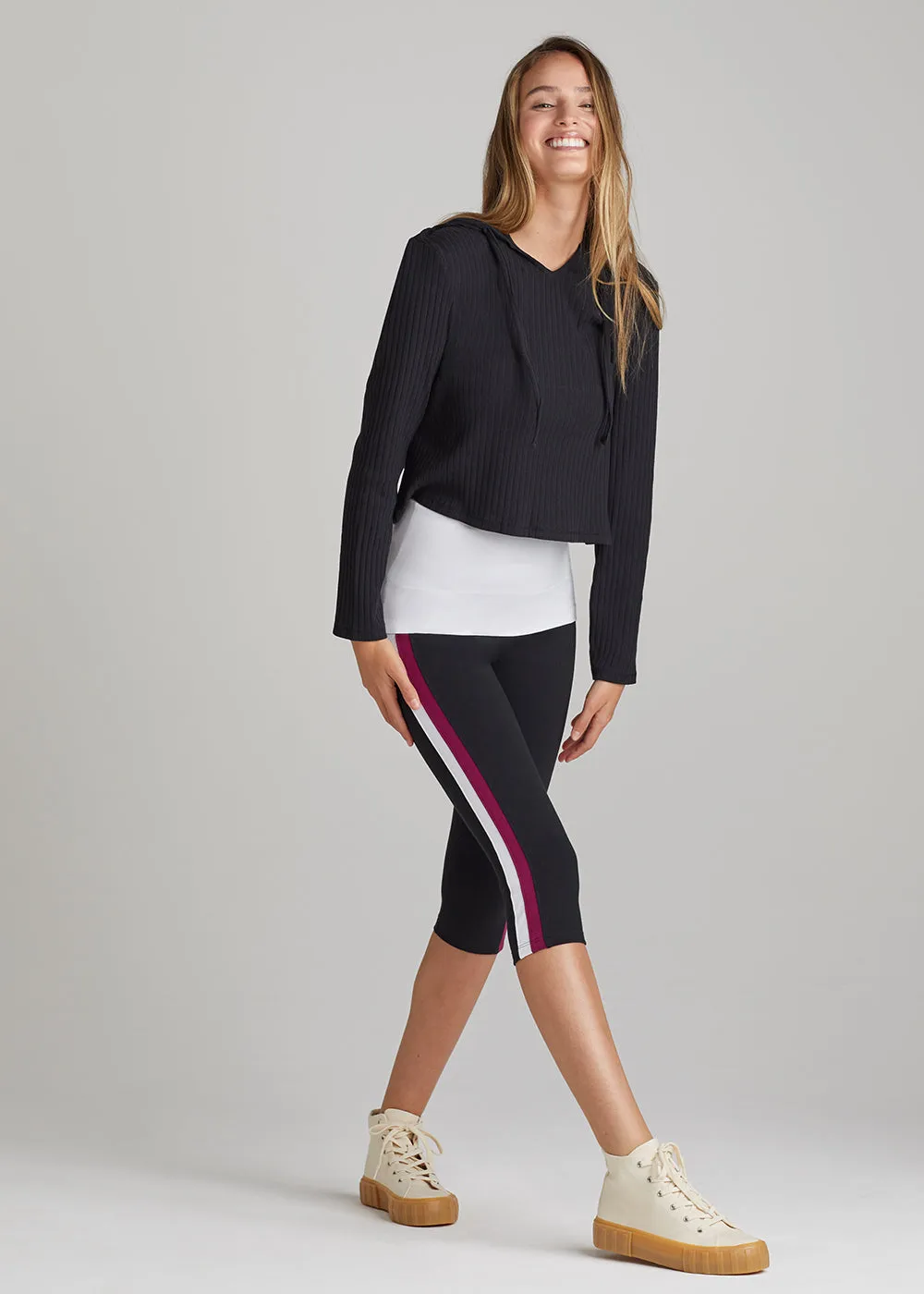 Talia Cropped Capri Shaping Legging - Cotton Stretch