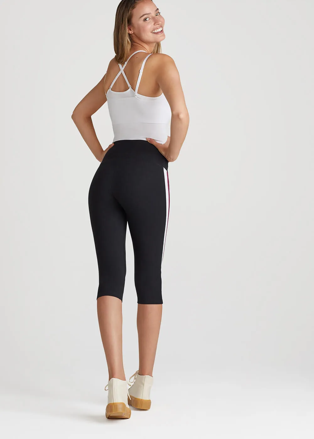Talia Cropped Capri Shaping Legging - Cotton Stretch